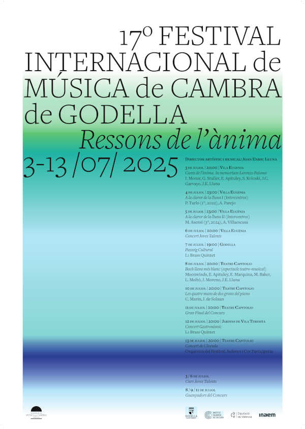 El Festival de Godella acoge el concierto teatralizado «Bach lava más blanco» y el recital de piano de Carles Marín & Josu De Solaun