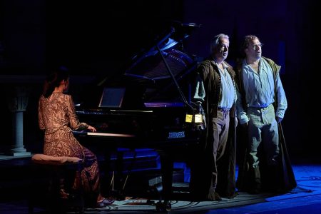 Julian y Christoph Prégardien y la pianista Saskia Giorgini en Peralada – © Toti Ferrer