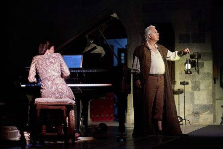 Julian y Christoph Prégardien y la pianista Saskia Giorgini en Peralada – © Toti Ferrer