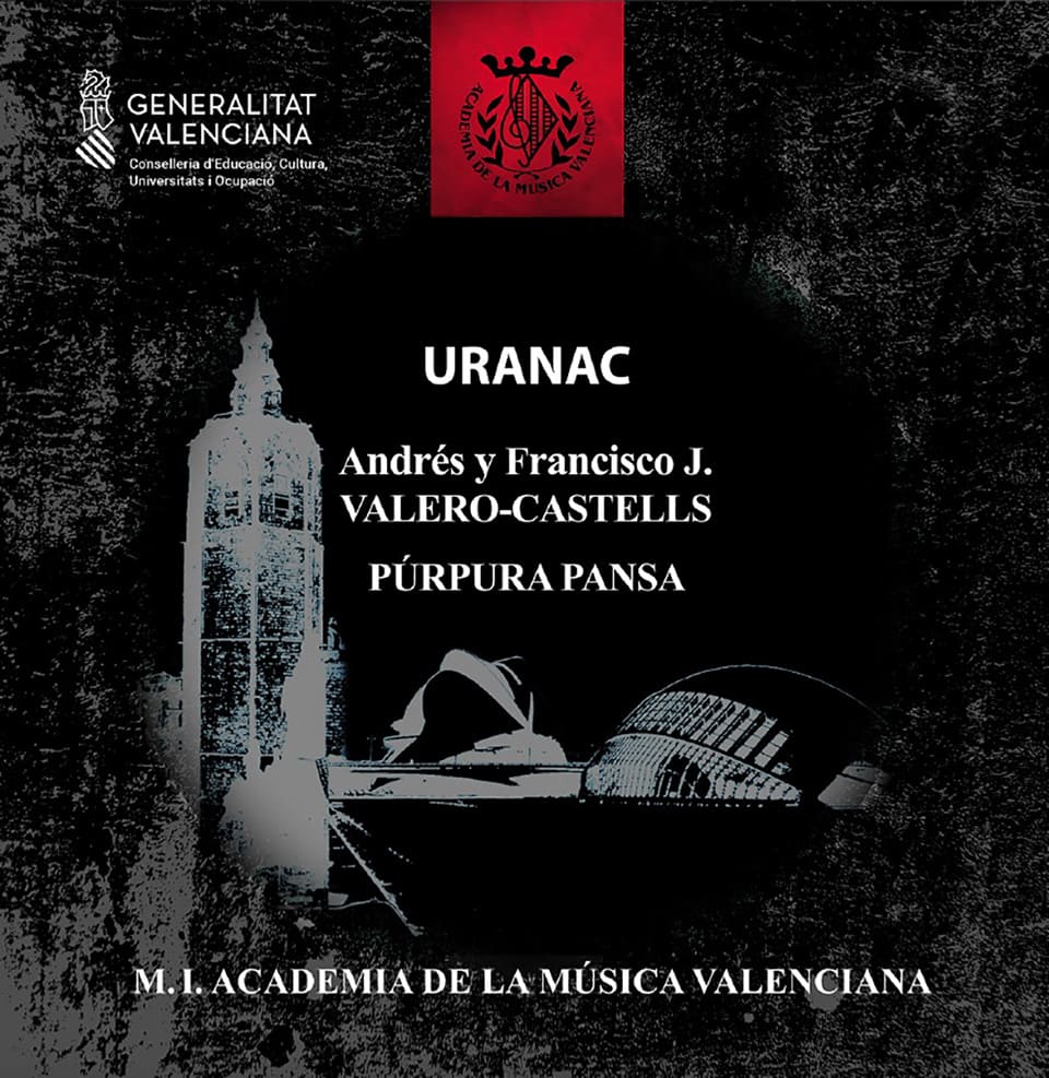 Andrés y Francisco José Valero-Castells y Púrpura Pansa lanzan el disco «Uranac» con obras de Bach, Antonio Soler y Satie