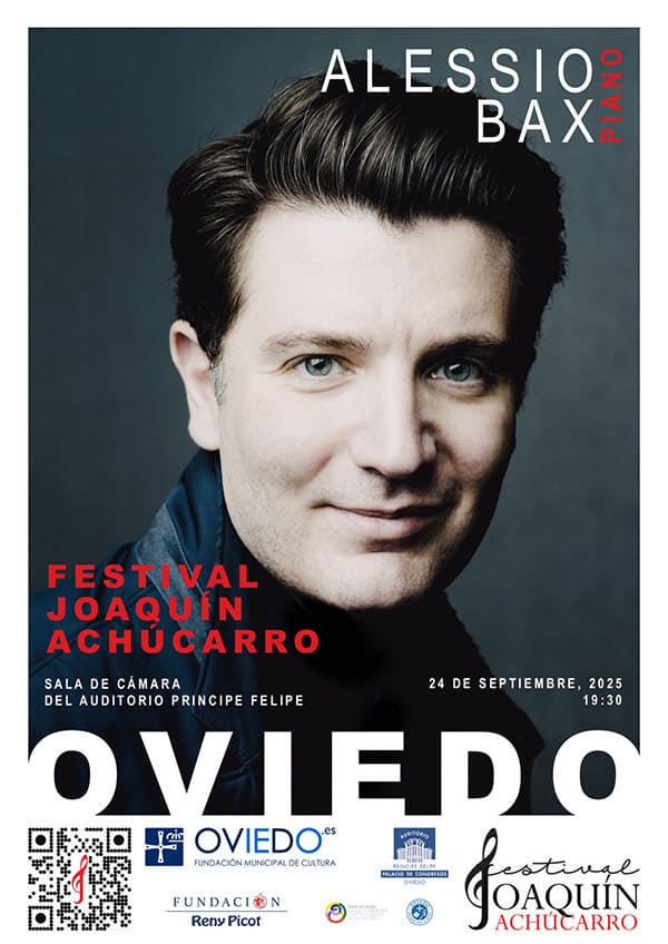 Oviedo inaugurará en septiembre el I Festival de Piano “Joaquín Achúcarro” con Alessio Bax y Lucille Chung