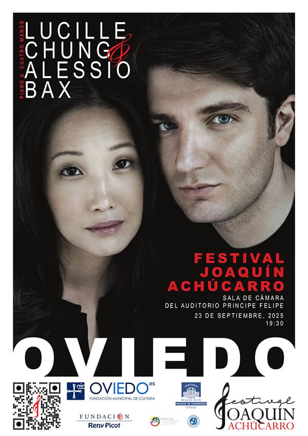 Oviedo inaugurará en septiembre el I Festival de Piano “Joaquín Achúcarro” con Alessio Bax y Lucille Chung