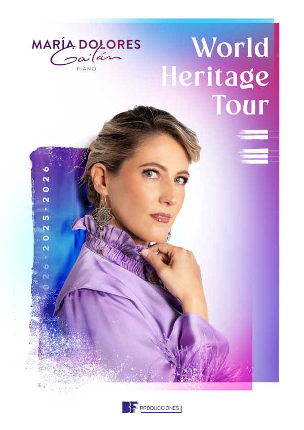 La pianista María Dolores Gaitán inicia su gira “World Heritage Tour”, una mirada renovada sobre la universalidad de la cultura