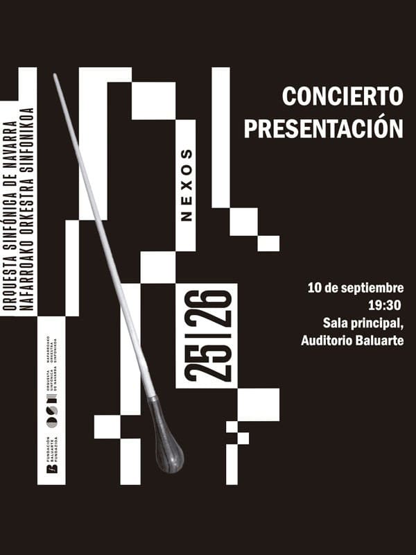 La Orquesta Sinfónica de Navarra ofrecerá un concierto gratuito en el Auditorio Baluarte para presentar “Nexos”, su Temporada 25-26