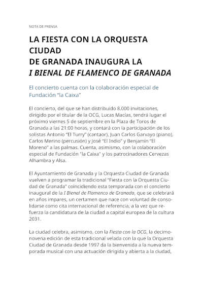 “Fiesta con la OCG” abre la temporada 2025/26 de la Orquesta Ciudad de Granda con acento hispano