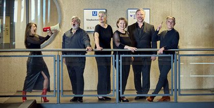 Las premiadas voces del grupo alemán Neue Vocalsolisten, esta semana en el Festival Contemporáneo de Canarias