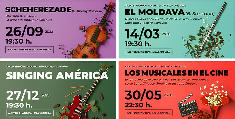 El Grupo Talía inaugura su temporada 2025-2026 con nueve conciertos en el Auditorio Nacional