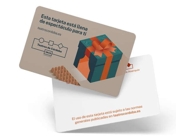 Disponible la Tarjeta Regalo del IMAE para los espectáculos y conciertos de la temporada 2025/2026