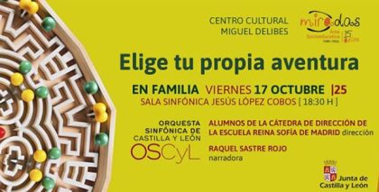 La Orquesta Sinfónica de Castilla y León ofrece este viernes el concierto "Elige tu propia aventura" para disfrutar en familia