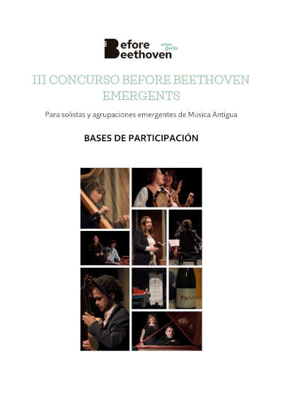 IV Concurso de música antigua Before Beethoven Emergents con más premios y conciertos