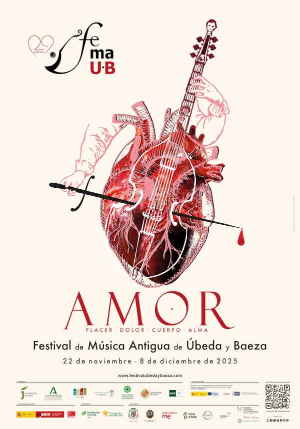 El Festival de Música Antigua de Úbeda y Baeza regresa con su 29ª edición dedicada al amor en todas sus formas