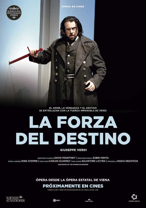Carlos Álvarez encabeza el elenco de «La forza del destino» desde la Ópera Viena, estreno en cines de España