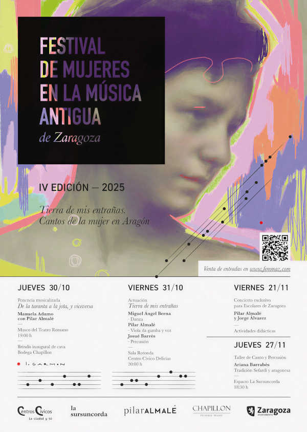 Festival de Mujeres en la Música Antigua de Zaragoza 2025 reivindica el papel de las mujeres en la tradición musical aragonesa