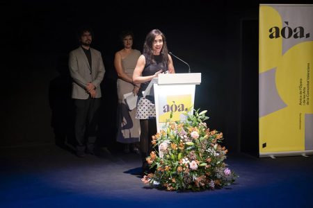 La señora Eva Sandoval en la Gala AÒA