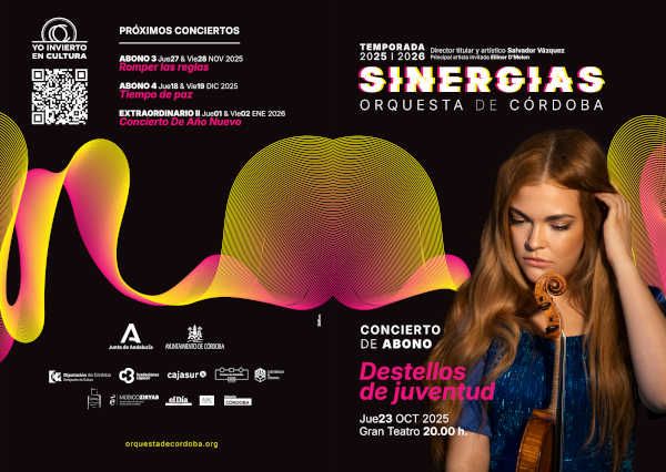 La violinista Ellinor D´Melon, principal artista invitada de la Orquesta de Córdoba en la temporada 25/26