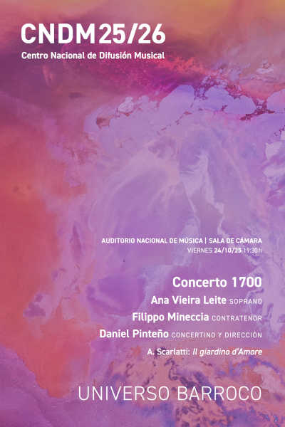 Concerto 1700 interpreta «Il giardino d’amore» de Alessandro Scarlatti en el ciclo Universo Barroco del CNDM
