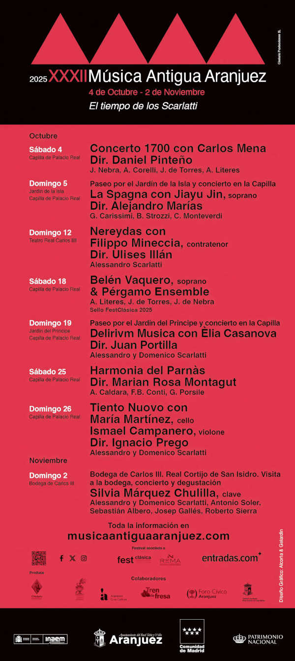 El Festival Música Antigua Aranjuez alcanza su ecuador con los conciertos de Belén Vaquero y Delirivm Música