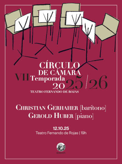 Christian Gerhaher y Gerold Huber inauguran la VII Temporada de Círculo de Cámara con Schubert