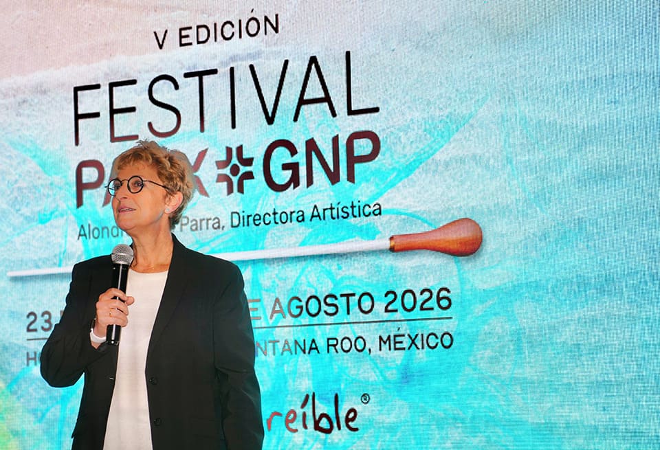 El Festival PAAX GNP, dirigido por Alondra de la Parra, presenta su quinta edición