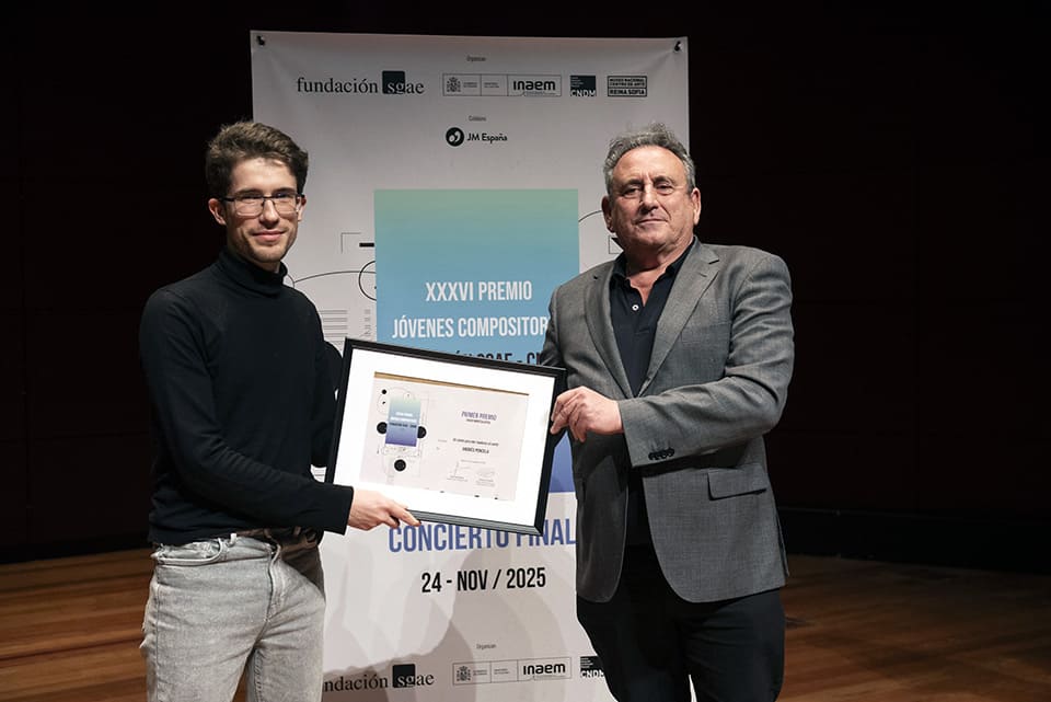 Andrés Poncela gana el 36.º Premio Jóvenes Compositores Fundación SGAE – CNDM