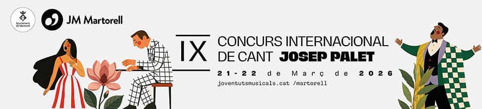 El Concurso Internacional de Canto Josep Palet de Martorell presenta su IX edición