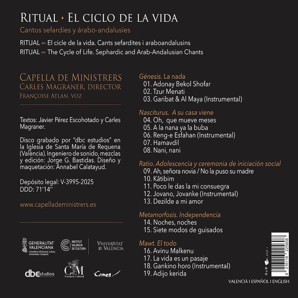 Capella de Ministrers lanza el disco «Ritual» y reivindica la cultura y la paz en el Mediterráneo con cantos de la diáspora