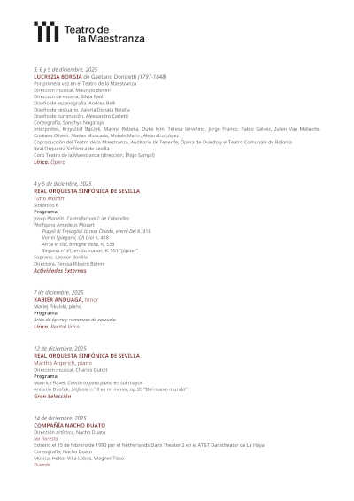 Recital de Xabier Anduaga: ópera y zarzuela en una voz excepcional, en el Teatro de la Maestranza