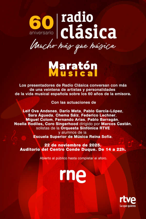 Radio Clásica celebra su 60º aniversario con una maratón musical