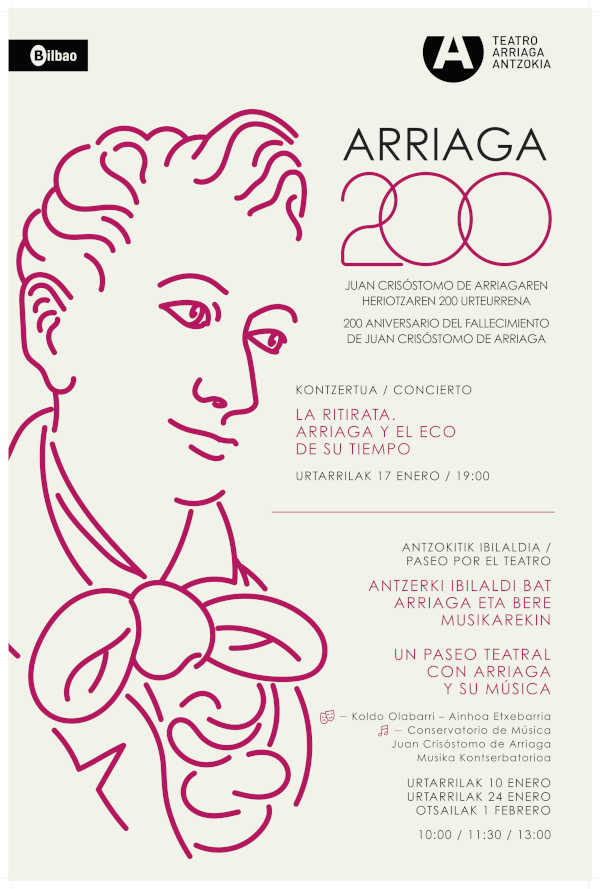 El Teatro Arriaga recuerda la figura y el legado de Juan Crisóstomo de Arriaga en el bicentenario de su fallecimiento