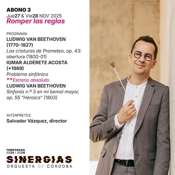 Estreno absoluto en el próximo concierto de la Orquesta de Córdoba