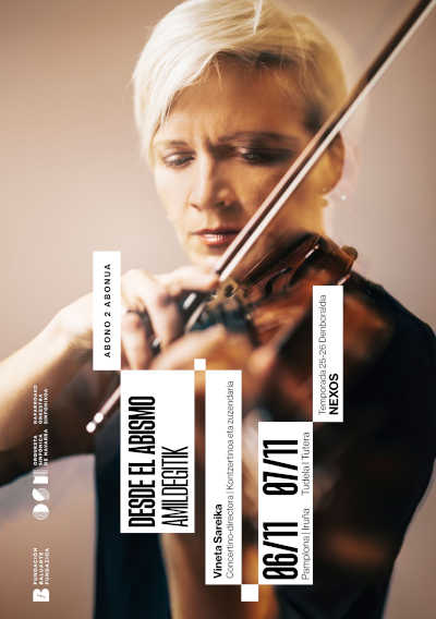 Vineta Sareika estrena en España una obra del letón Pēteris Vasks dentro de la Temporada 25-26 de la Orquesta Sinfónica de Navarra