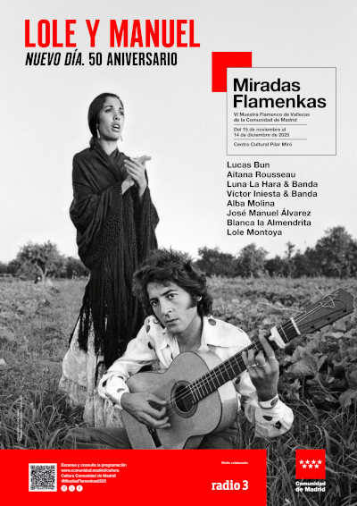 Alba Molina canta a Lole y Manuel y José Manuel Álvarez homenajea al fotógrafo René Robert en Miradas Flamenkas