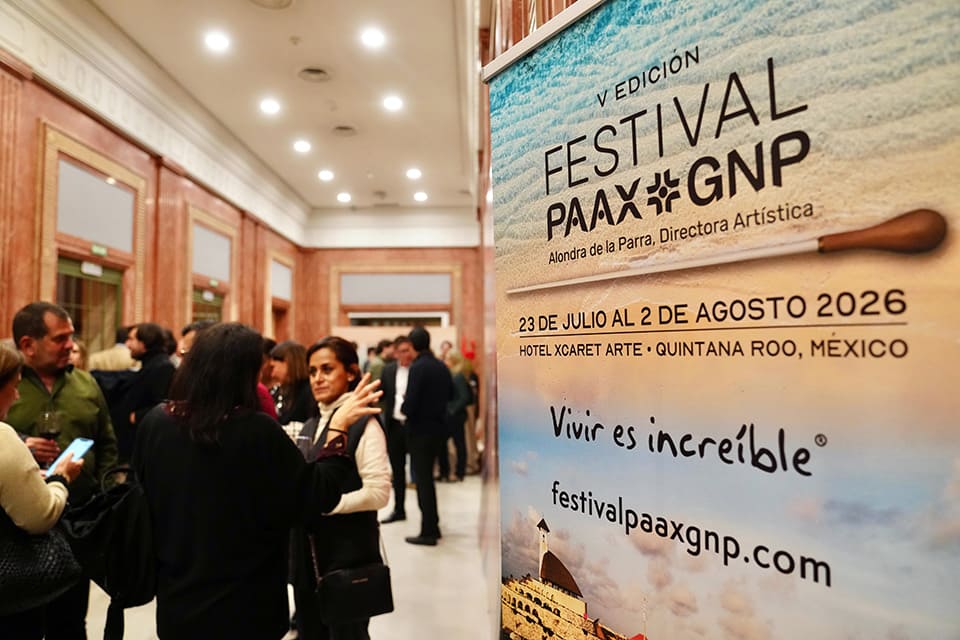 El Festival PAAX GNP, dirigido por Alondra de la Parra, presenta su quinta edición