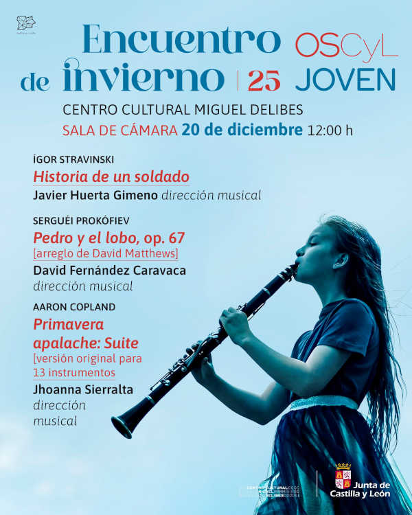 El Centro Cultural Miguel Delibes acoge el concierto final del «Encuentro de Invierno 2025» de la OSCyL Joven