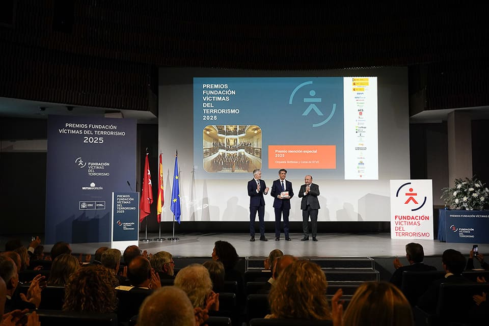 La Orquesta y Coro RTVE, mención especial en los Premios Anuales de la Fundación Víctimas del Terrorismo