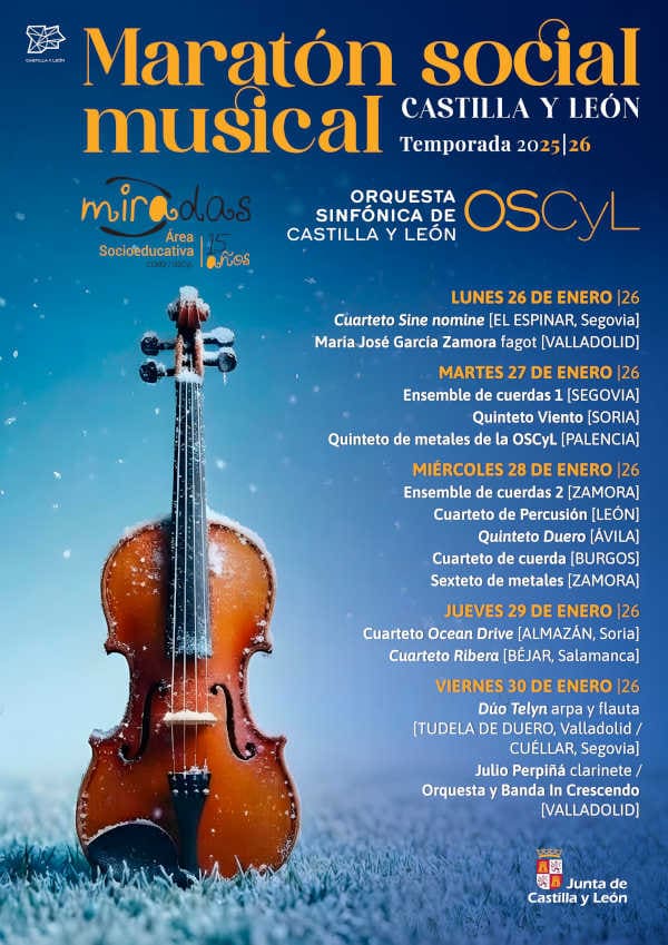 La OSCyL acerca la música a los centros educativos y sociales con 19 conciertos por toda la Comunidad