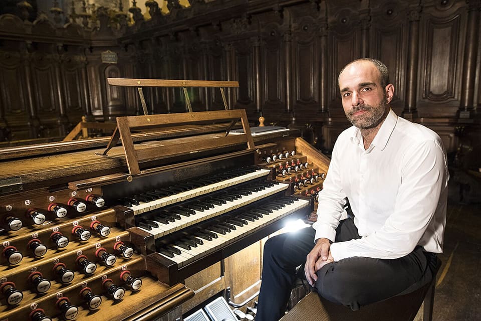 Juan de la Rubia en el Ciclo de Órgano de la  Escuela Superior de Música Reina Sofía