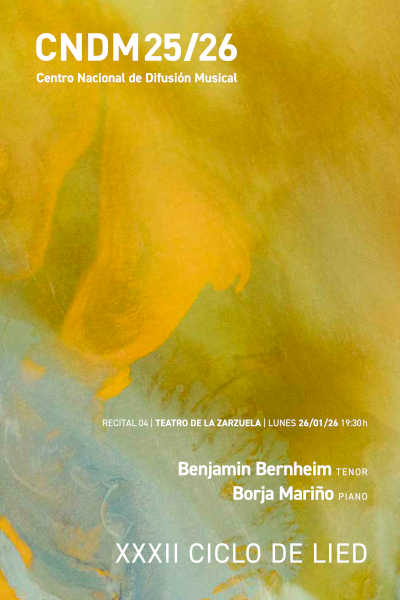 Benjamin Bernheim, uno de los tenores líricos más destacados en la escena operística mundial, llega al Ciclo de Lied