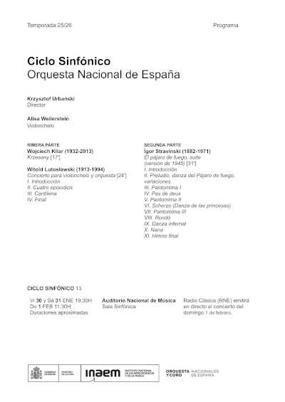 La Orquesta Nacional de España cruza el telón de acero de la mano del maestro Krzysztof Urbański