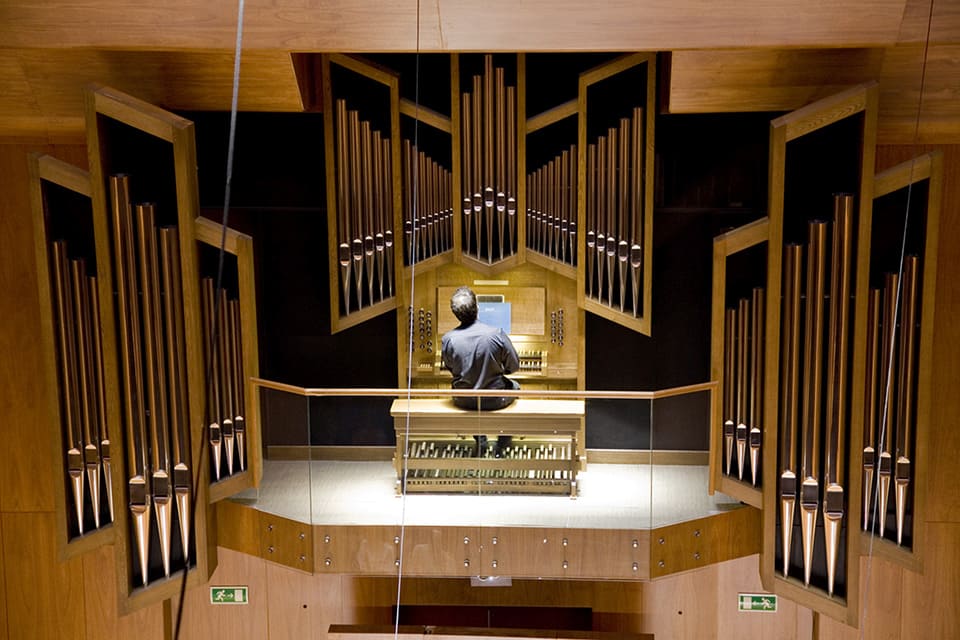 Juan de la Rubia en el Ciclo de Órgano de la  Escuela Superior de Música Reina Sofía