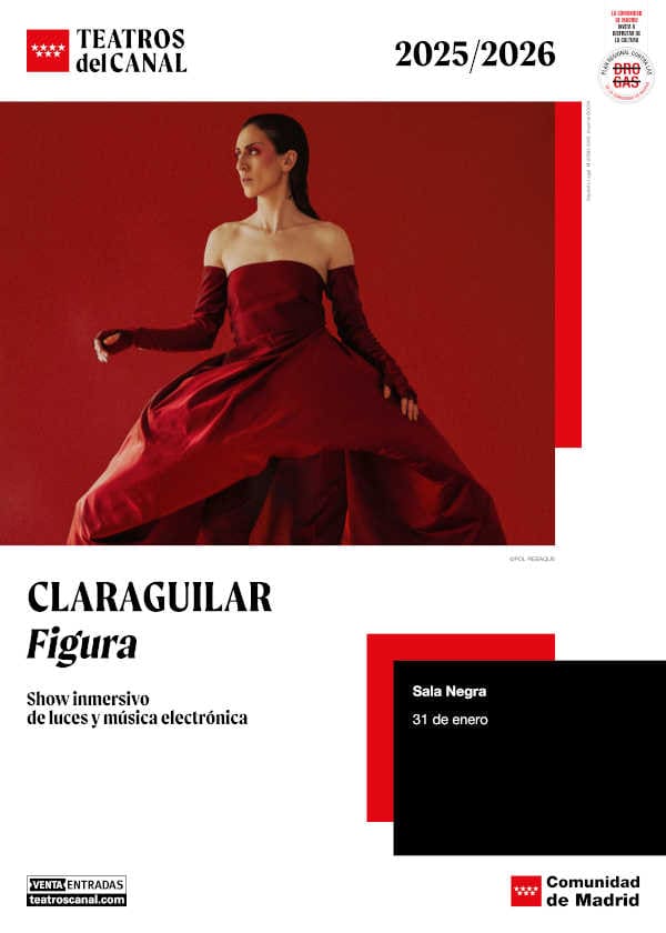 Claraguilar presenta Figura, un espectáculo de luces y música electrónica en Teatros del Canal