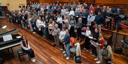 Los ensayos de "Abestu Euskadiko Orkestrarekin 2" superan su ecuador