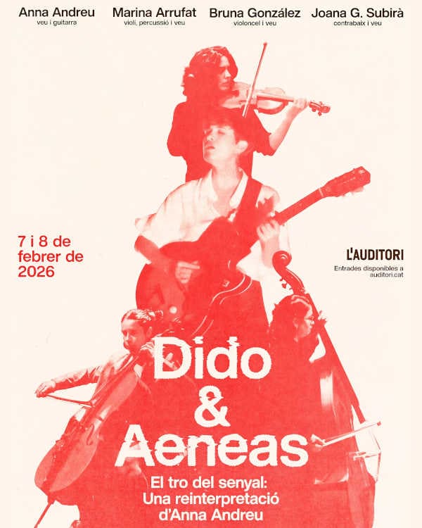 Anna Andreu y Nil Ciuró reinterpretan Dido & Aeneas en L’Auditori de Barcelona