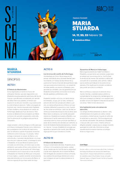 ABAO Bilbao Opera presenta Maria Stuarda, el histórico duelo de reinas de Donizetti