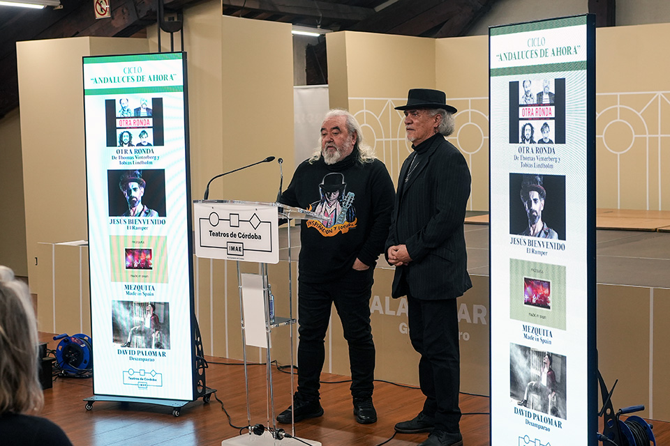 El Ciclo Andaluces de Ahora vuelve al Teatro Góngora con «Otra ronda», Bienvenido, Palomar y el rock de Mezquita