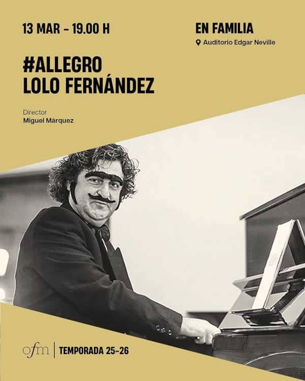 La OFM interpretará el segundo programa de su ciclo En Familia junto al clown Lolo Fernández