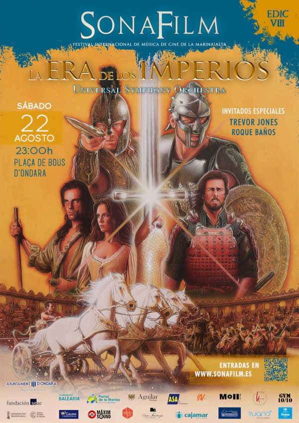 SONAFILM dedicará su octava edición al cine épico e histórico con Trevor Jones y Roque Baños