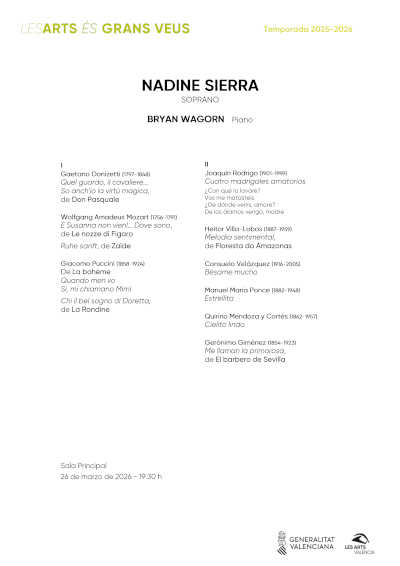 Les Arts recibe a Nadine Sierra, la nueva gran diva de la escena operística