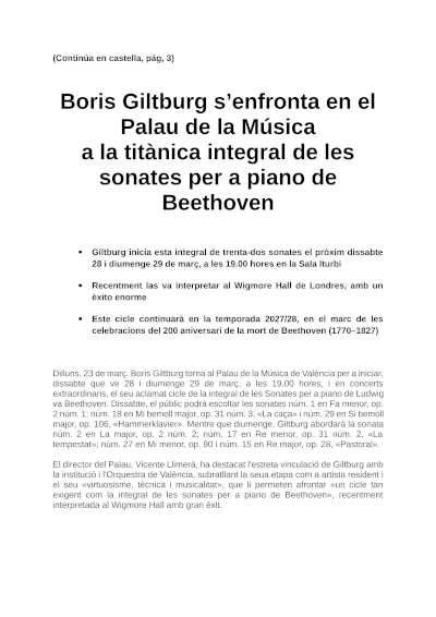 Boris Giltburg se enfrenta en el Palau de la Música a la titánica integral de las sonatas para piano de Beethoven