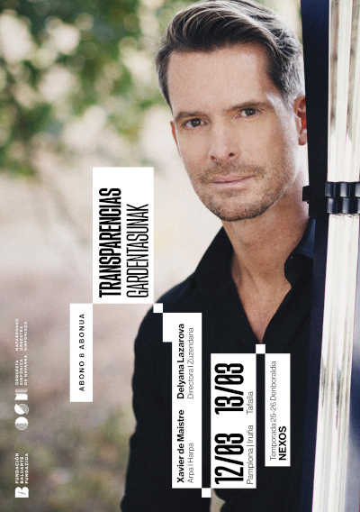 Xavier de Maistre interpretará el «Concierto para arpa» de Glière en el octavo abono de la Orquesta Sinfónica de Navarra